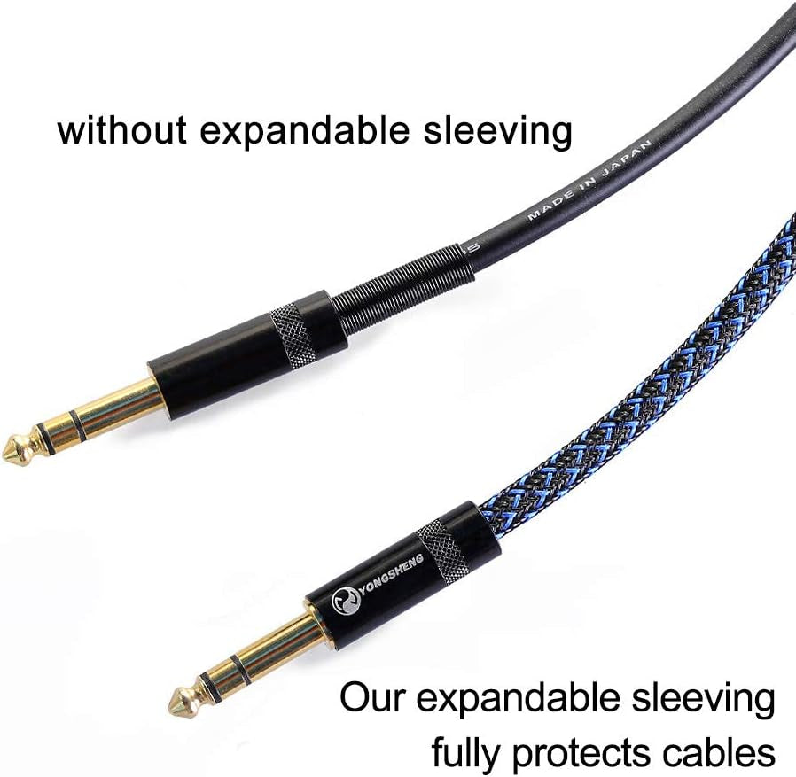 25Ft - 3/4 Inch PET Expandable Braided Sleeving – Blackblue – Braided Cable Sleeve