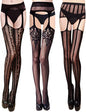 Women Patterned Fishnet Tights Black Fishnets Net Stockings Pantyhose
