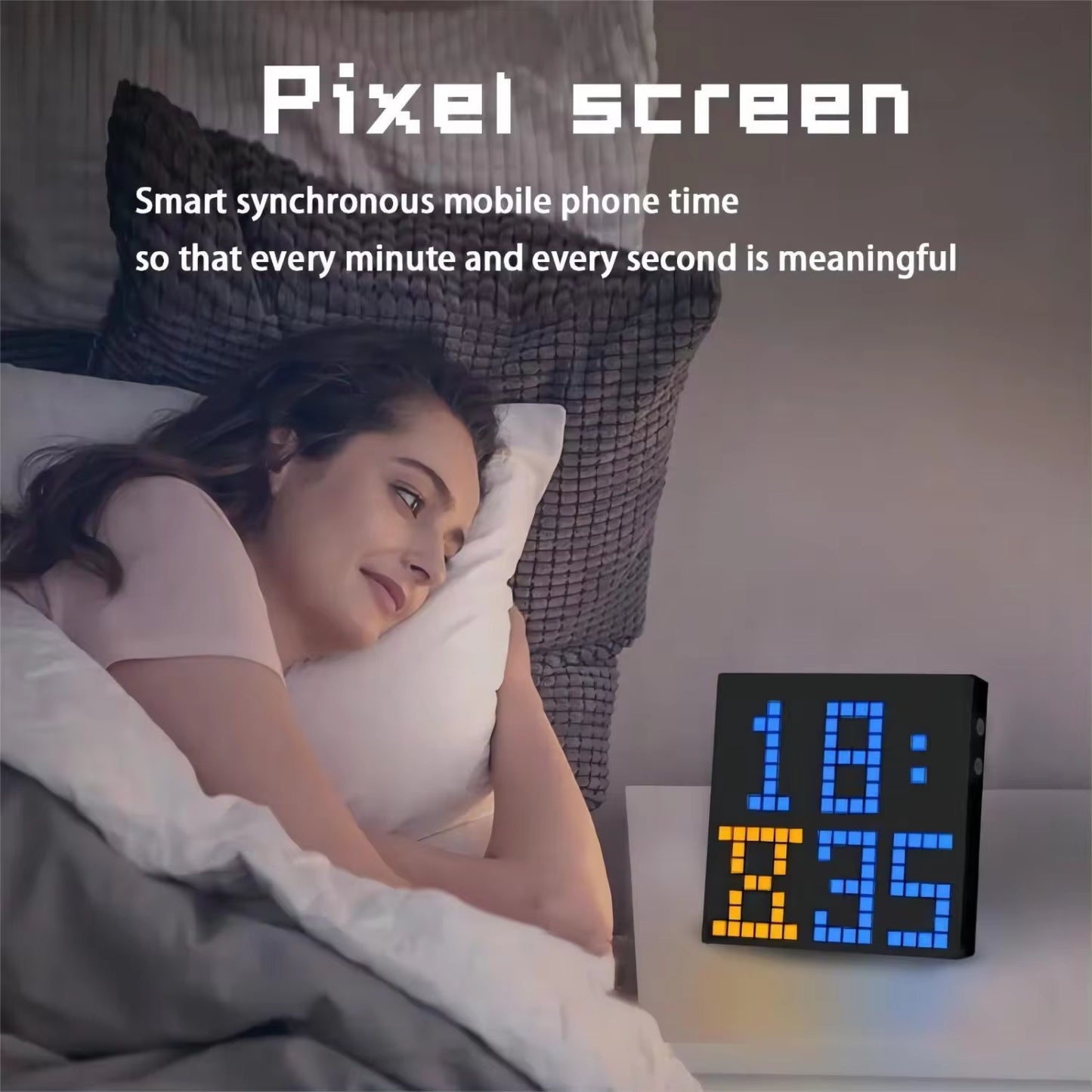 LED Pixel Matrix Bluetooth Smart Display 64X64 RGB Digital Lamp Panel DIY Art Display Gaming Anime Room Decor Frame APP Control